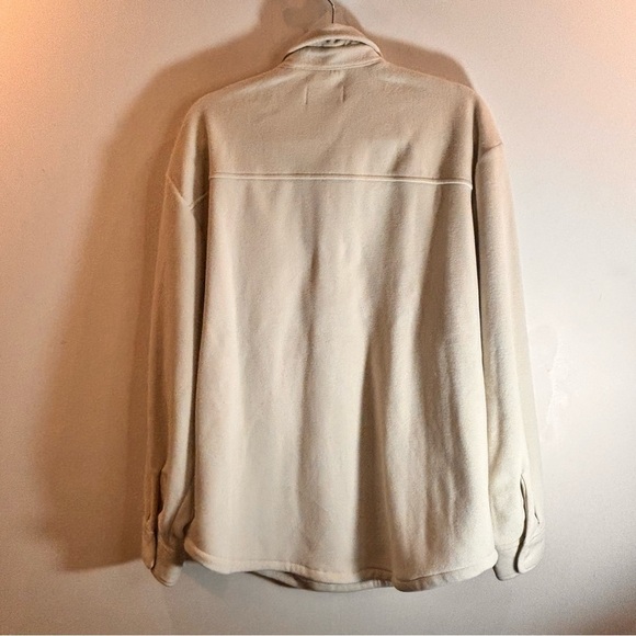 TNA Sz XL Polar Shirt Fleece Snap Button Shirt in Whisper White New With Tags - Picture 9 of 9